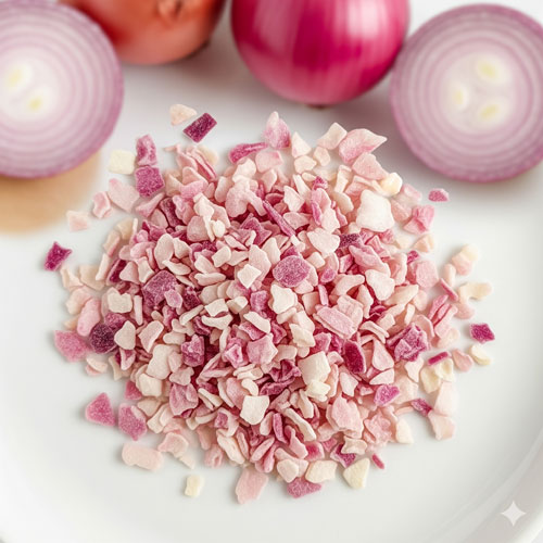 Dehydrated Pink Onion Chopped
